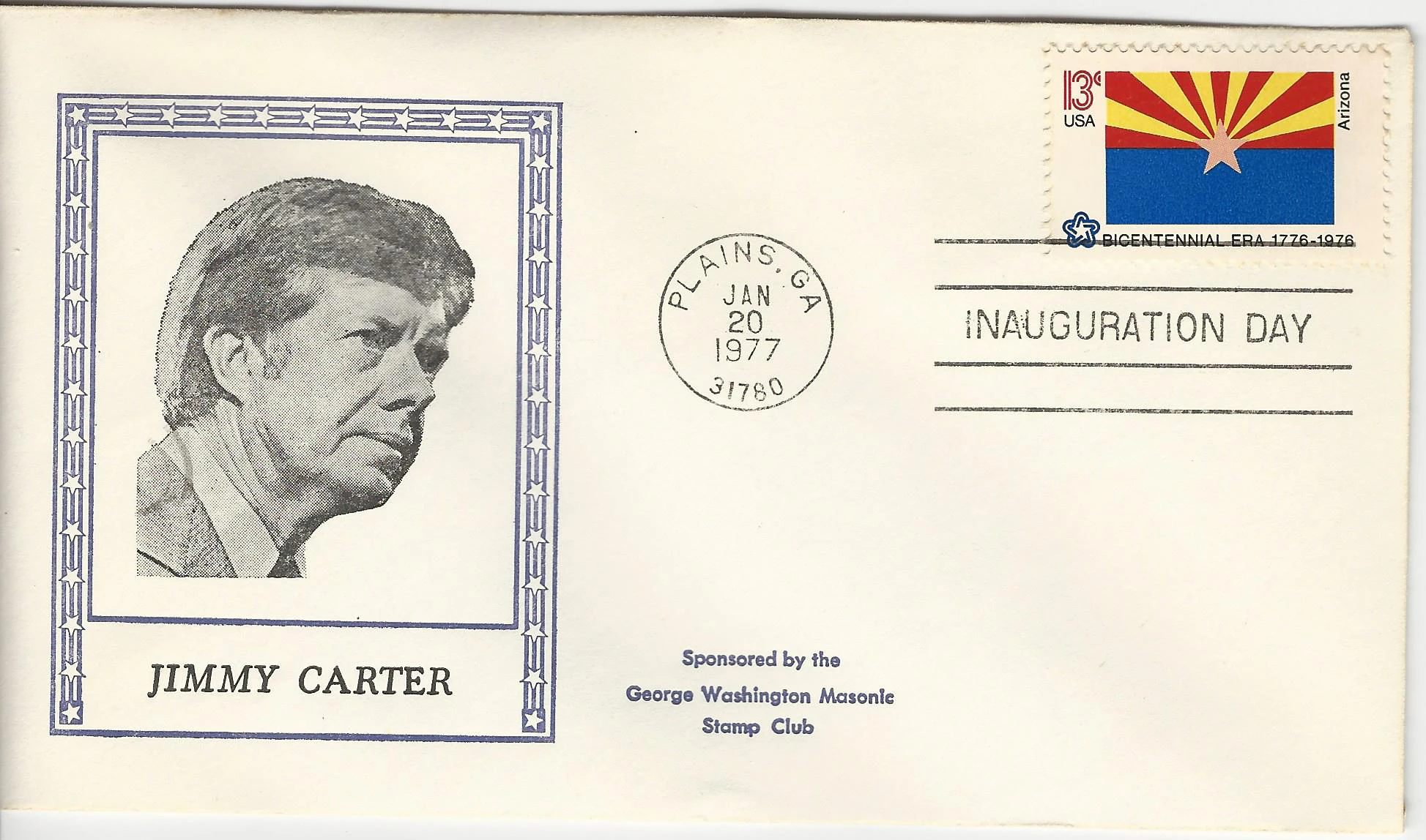 Inauguration Jimmy Carter Postmark #1: Washington, DC —&hellip;